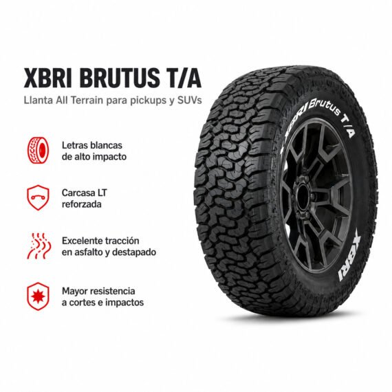 LLANTA XBRI 215/65 R16 BRUTUS T/A - foto 6