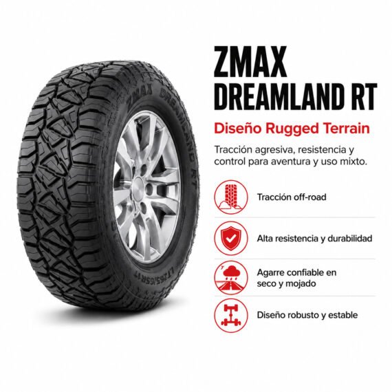 LLANTA ZMAX 31X10.50 R15 DREAMLAND 109Q - foto 6