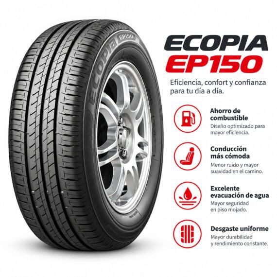 LLANTA BRIDGESTONE 185/65 R15 ECOPIA EP150 - foto 6