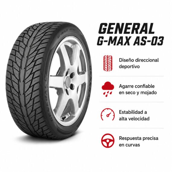 LLANTA GENERAL TIRE 215/55 R16 G-MAX AS-03 - foto 6