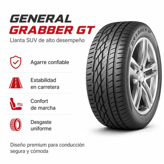 LLANTA GENERAL TIRE 225/60 R17 GRABBER GT - foto 6