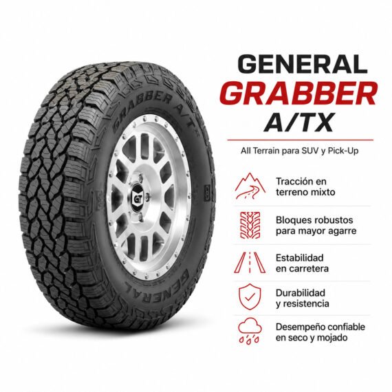 LLANTA GENERAL TIRE 215/75 R14 GRABBER A/TX - foto 6