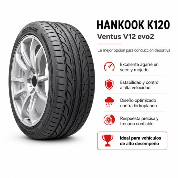 LLANTA HANKOOK 215/45 R18 K120 VENTUS - foto 6
