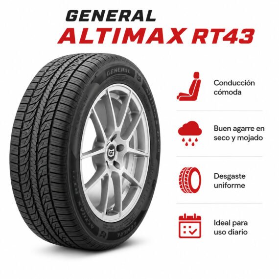 LLANTA GENERAL TIRE 195/50 R16 ALTIMAX RT43 - foto 6