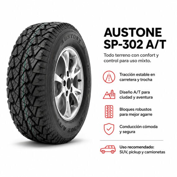 LLANTA AUSTONE 245/70 R16 111S XL SP-302 A/T - foto 6