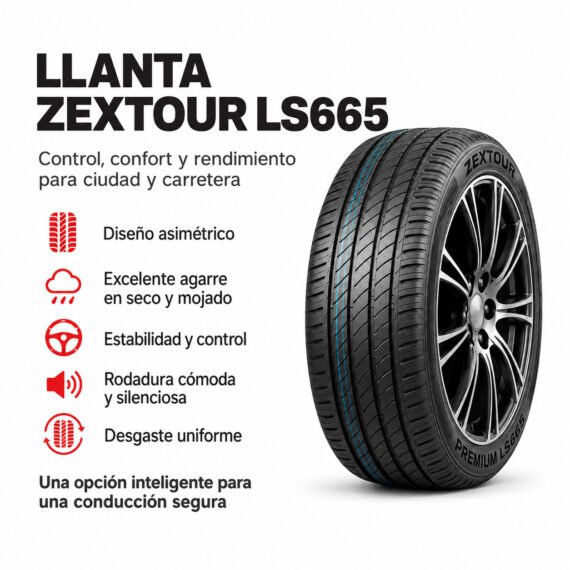 LLANTA ZEXTOUR 225/45 R17 PREMIUM LS665 - foto 6