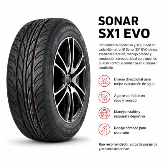 LLANTA SONAR 195/45 R15 SX1EVO L - foto 6