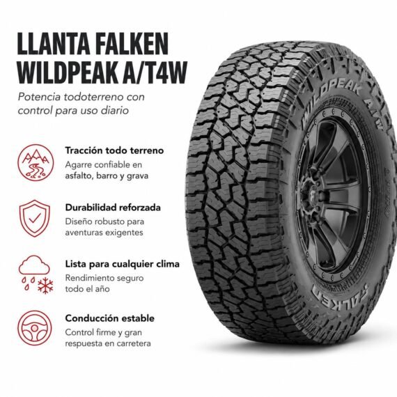 LLANTA FALKEN 265/60 R18 WILDPEAK A/T4W - foto 6