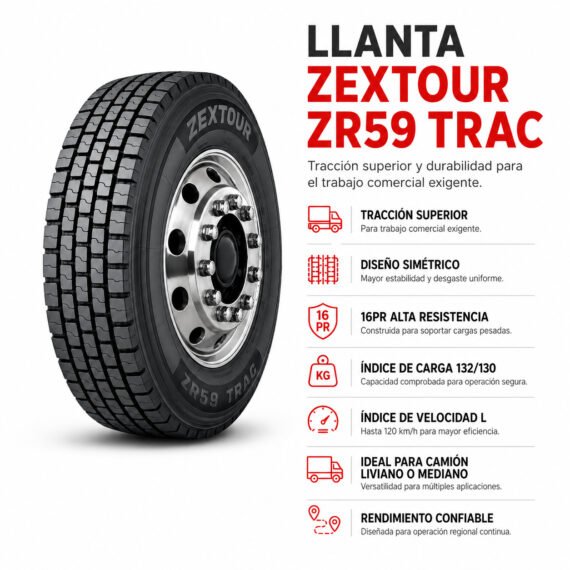 LLANTA ZEXTOUR 235/75 R17.5 ZR59 TRAC - foto 6