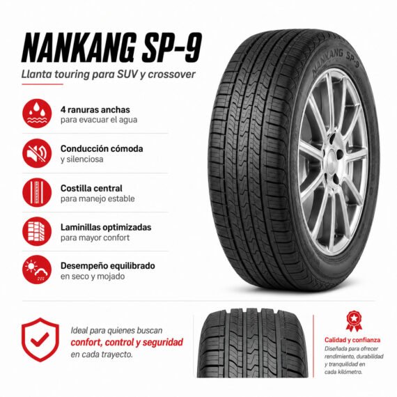 LLANTA NANKANG 205/70 R16 SP-9 - foto 6