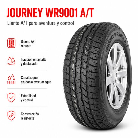 LLANTA JOURNEY 225/65 R17 WR9001 A/T - foto 6