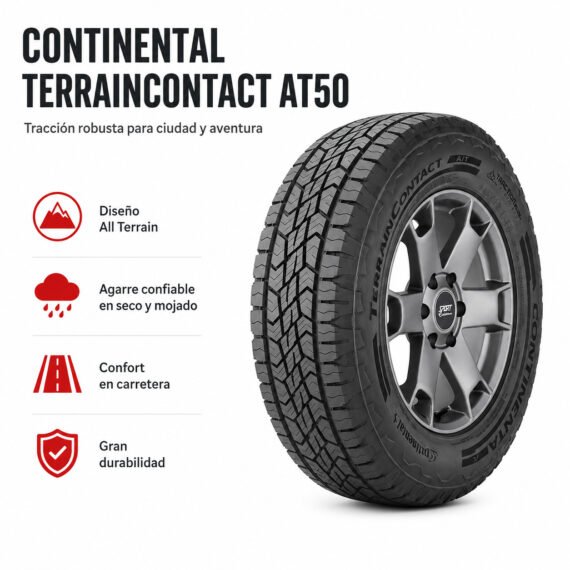 LLANTA CONTINENTAL 265/65 R17 TERRAINCONTAC AT50 - foto 6