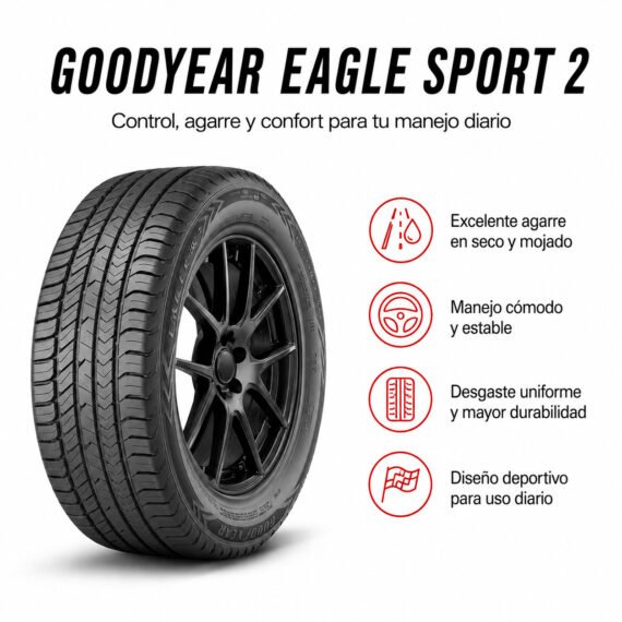 LLANTA GOODYEAR 185/65 R15 EAGLE SPORT 2 - foto 6