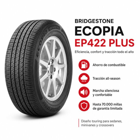 LLANTA BRIDGESTONE 205/60 R16 ECOPIA EP422 - foto 6