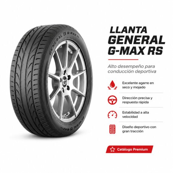 LLANTA GENERAL TIRE 185/55 R15 82V G-MAX RS - foto 6