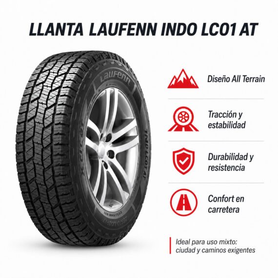 LLANTA LAUFENN 265/60 R18 INDO LC01 A/T 18T - foto 6