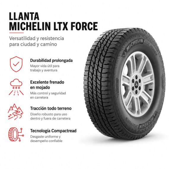 LLANTA MICHELIN 215/65 R16 LTX FORCE - foto 6