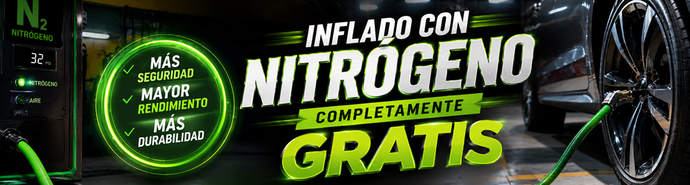 Nitr&oacute;geno gratis en Cali por compra de llantas en Batericars