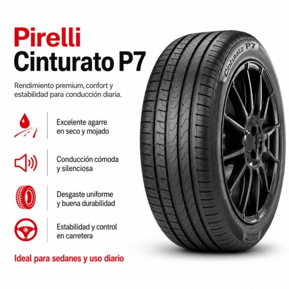 LLANTA PIRELLI 205/50 R17 P7 CINT - foto 6