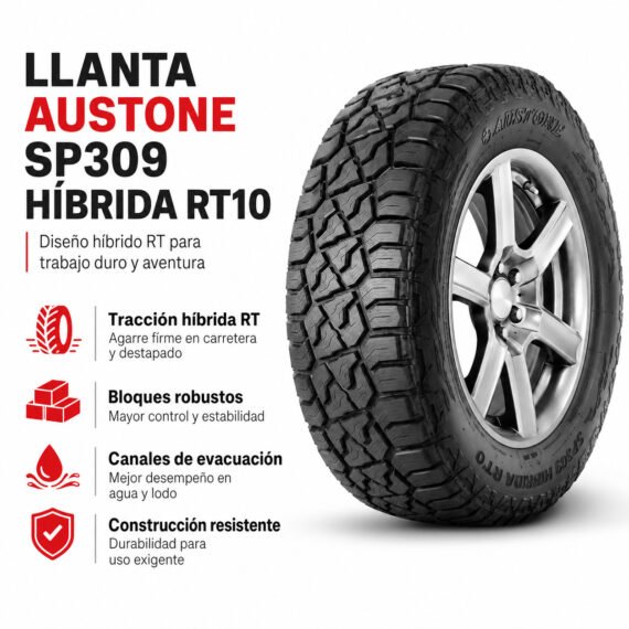LLANTA AUSTONE 265/65 R17 SP309 HIBRIDA RT10 - foto 6