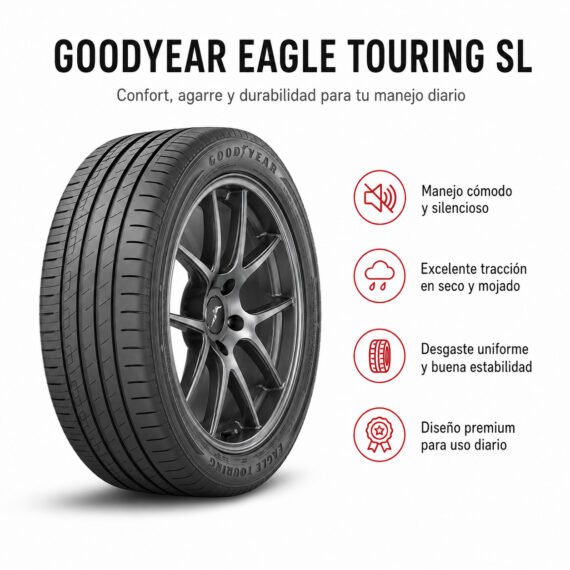 LLANTA GOODYEAR 185/65 R15 EAGLE TOURING SL - foto 6