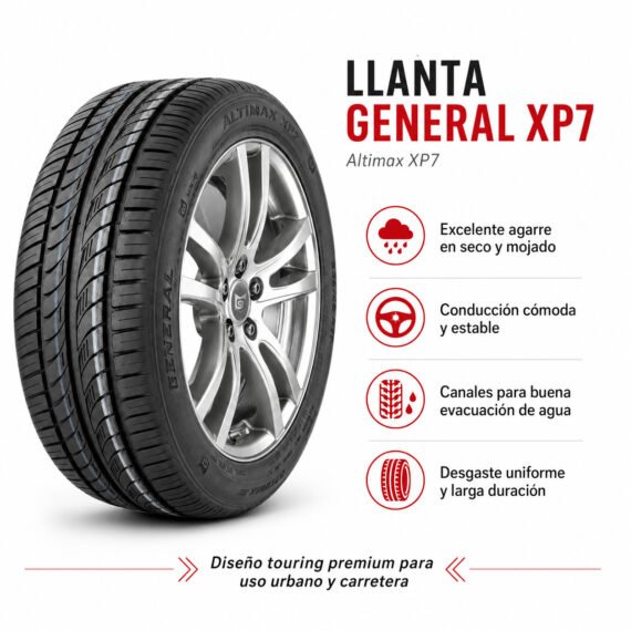 LLANTA GENERAL TIRE 185/65 R15 ALTIMAX XP7 - foto 6