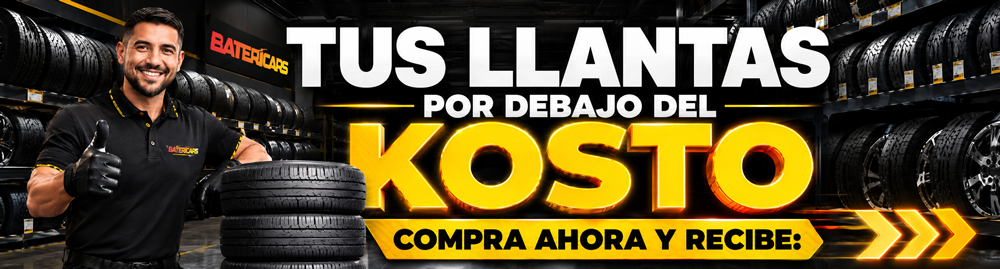Oferta de llantas en Cali por debajo del costo en Batericars