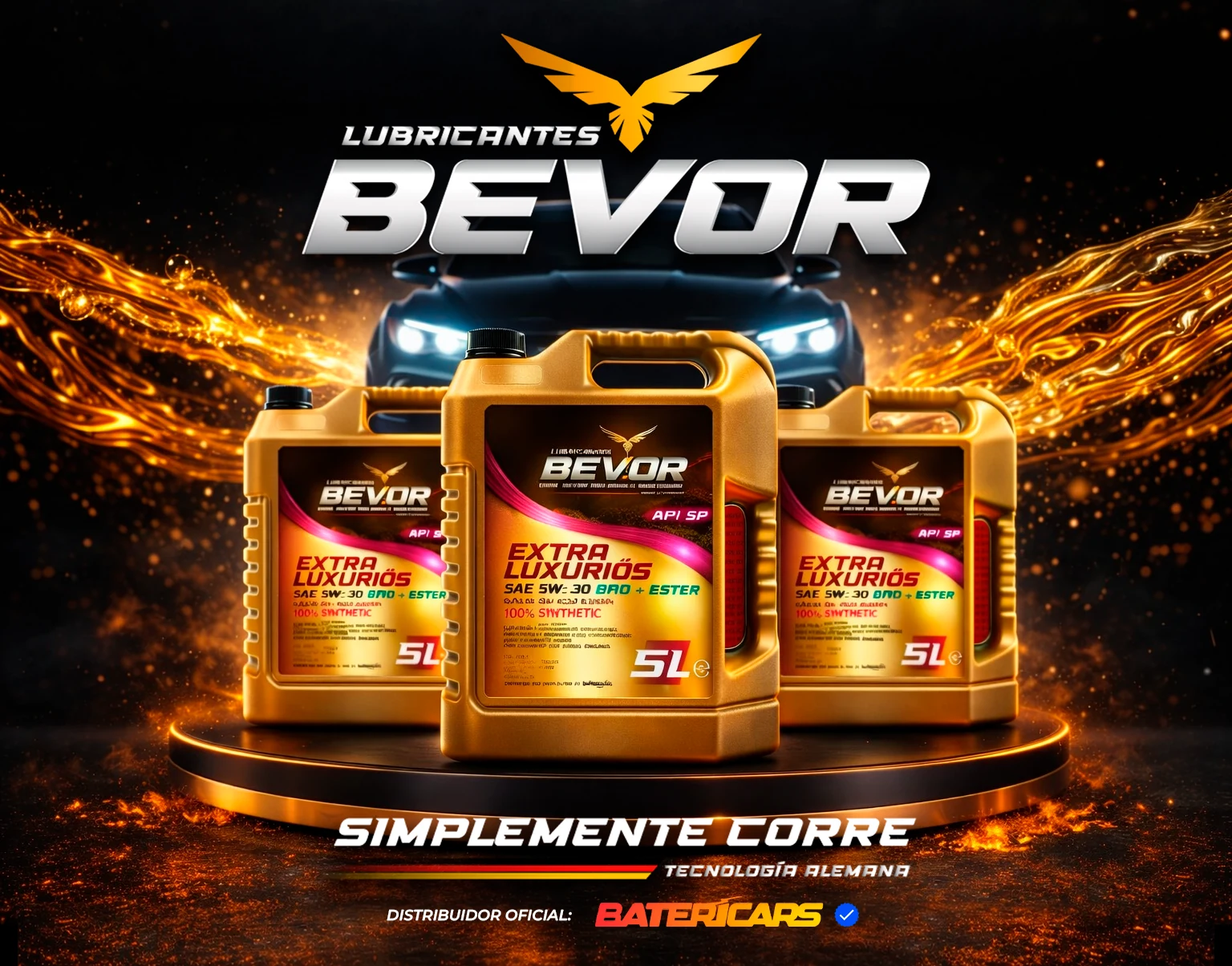 Aceite BEVOR Extra Luxuriös 100% sintético PAO + Ester